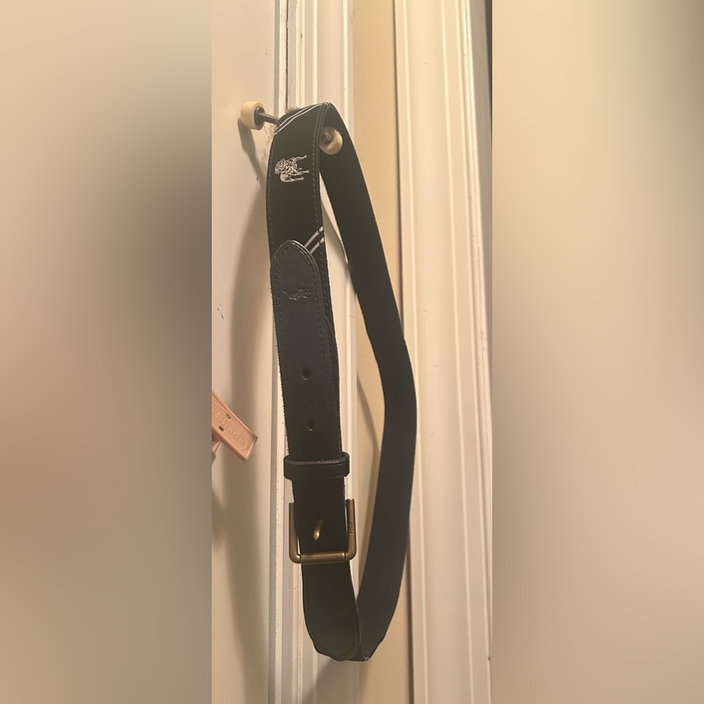 Polo by Ralph Lauren Black Leather Belt Bag